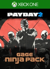 Portada de DLC ¡Paquete ninja Gage de PAYDAY 2: CRIMEWAVE EDITION!